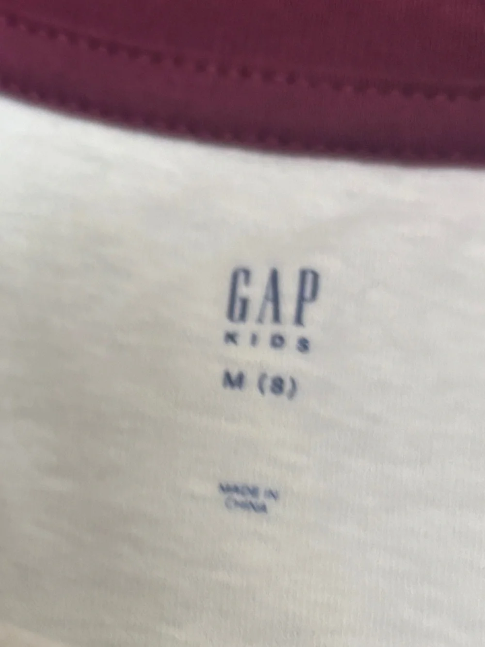 Gap White And Burgundy Raglan Kacey Musgraves Deeper Well T Shirt Girls Medium